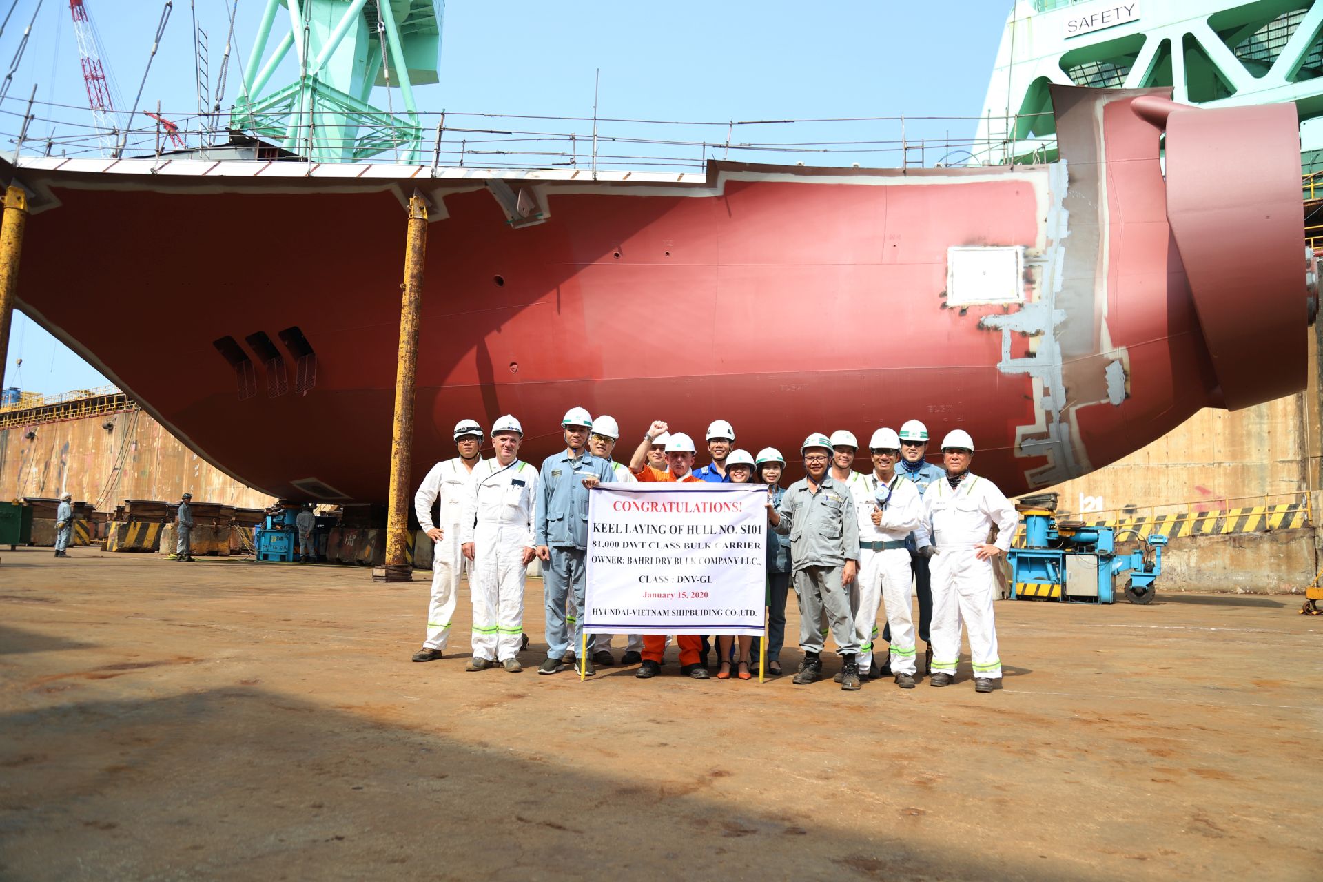 2020.01.15 Keel-laying S101